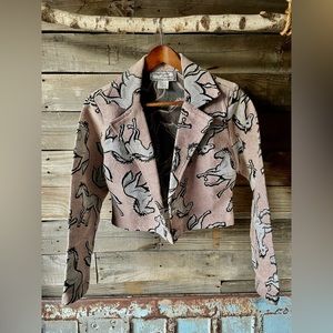 Vintage western horse upholstery jacket. Size S / M